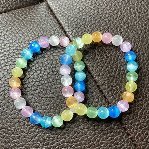 Natural Agate Dyed bracelets